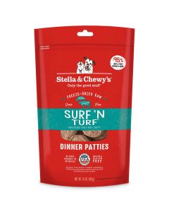 Stella & Chewy's Surf 'N Turf Dinner for Dogs Freeze-Dried 14 oz.