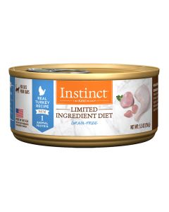 Nature's Variety Instinct Limited Ingredient Diet Grain-Free Turkey Formula Canned Cat Food 5.5 oz