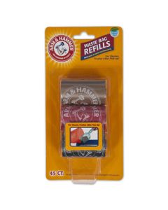 Arm & Hammer Deluxe 2-in-1 Litter Scoop with Waste Bag Dispenser Waste Bag Refills, 45 ct.