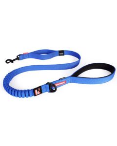 EzyDog Zero Shock  Leash Blue 48"