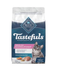 Blue Buffalo Tastefuls Adult Cat Sensitive Stomach Chicken & Brown Rice Recipe 15 lbs.