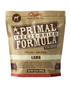 Primal Freeze Dried Formula for Dogs Lamb 14 oz.