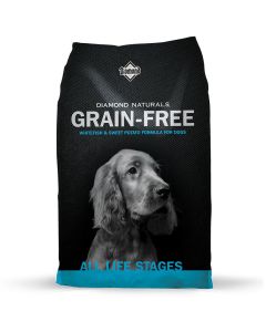 Diamond Naturals Grain-Free Whitefish & Sweet Potato Formula for Dogs 28 lbs.