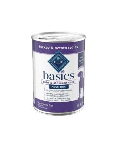 Blue Buffalo BLUE Basics Turkey & Potato Recipe Can Dog Food, 12.5 oz.
