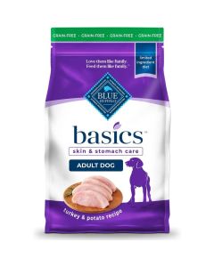 Blue Buffalo BLUE Basics Turkey & Potato Grain Free Recipe Dog Food 11 lbs.