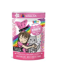 WERUVA b.f.f OMG Tuna & Duck Devour Me Dinner in Gravy Cat Food 3 oz
