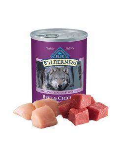 Blue Buffalo BLUE Wilderness Beef & Chicken Grill Dog Food, 12.5 oz.