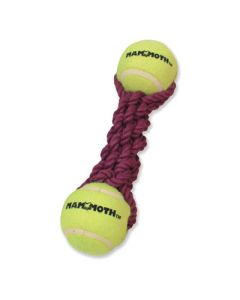 Mammoth Flossy Chews Braided Bone with Two Balls 9"