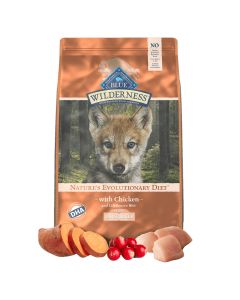 Blue Buffalo BLUE Wilderness  Chicken Recipe Large Breed Puppy Dry Dog Food, 24 lbs.