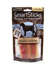 SmartSticks Vegetable and Chicken Chews Peanut Butter Sticks