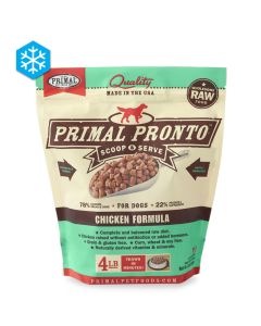 Primal Pronto Scoop & Serve Wholesome Raw Chicken Formula for Dogs 4 lb.