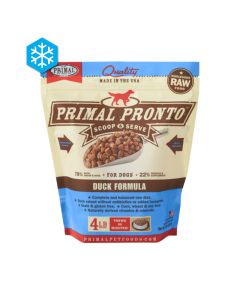 Primal Pronto Scoop & Serve Frozen Raw Food for Dogs Duck Formula 4 lbs.
