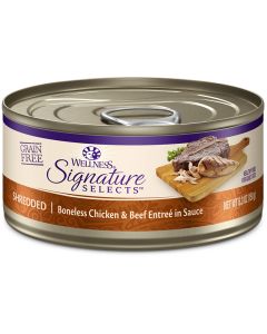Wellness CORE Signature Selects Shredded Chicken & Beef Cat Food 2.8oz Can