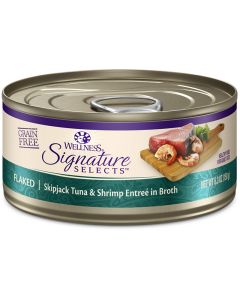 Wellness CORE Signature Selects Flaked Skipjack Tuna & Shrimp Cat Food 2.8oz Can