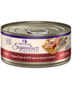 Wellness CORE Signature Selects Flaked Skipjack Tuna & Salmon Cat Food 2.8oz Can