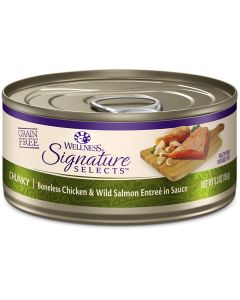 Wellness CORE Signature Selects Chunky Chicken & Salmon Cat Food 2.8oz Can