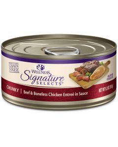 Wellness CORE Signature Selects Chunky Beef & Chicken Cat Food 2.8oz Can