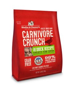 Stella & Chewy's Carnivore Crunch Cage-Free Duck Recipe Dog Treats, 3.25 oz.