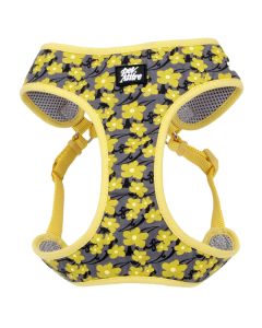 Coastal Ribbon Designer Wrap Adj Dog Harness Yellow Buttercup Extra Extra Sm
