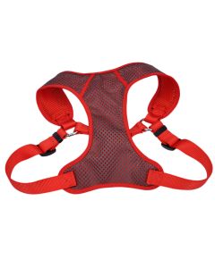 Coastal Comfort Soft Sport Wrap Adjustable Dog Harness Grey with Red Medium 3/4" x 22"-28"
