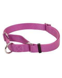 Coastal No Slip Adjustable Nylon Dog Collar Orchid 1" x 17"-24"