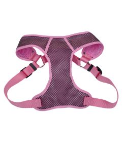 Coastal Comfort Soft Sport Wrap Adjustable Dog Harness Grey with Pink Large 1" x 28"-36"