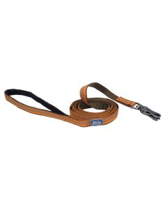 Coastal K9 Explorer Reflective Dog Leash with Scissor Snap 5/8” x 6’ Campfire Orange
