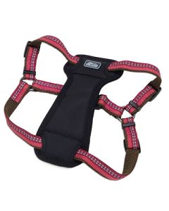 Coastal K9 Explorer Reflective Adjustable Padded Dog Harness Berry 1" x 20" - 30"