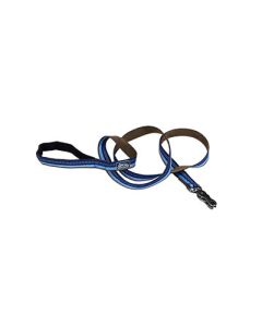 Coastal K9 Explorer Reflective Scissor Snap Sapphire Lead 1" X 6'