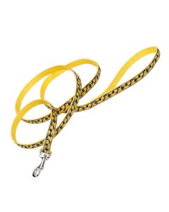 Coastal Ribbon Dog Leash Yellow Buttercup 5/8” x 6’