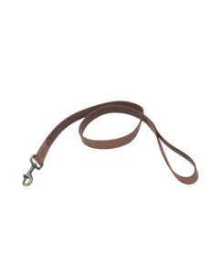 Coastal Circle T Rustic Leather Dog Leash Chocolate 4' X 1"