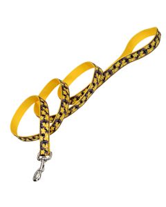 Coastal Ribbon Dog Leash Yellow Buttercup 1" x 6'