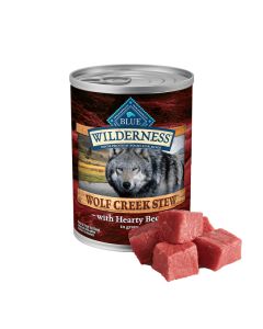Blue Buffalo Blue Wilderness Wolf Creek Stew Hearty Beef Stew in Gravy 12.5 oz.