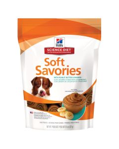 Hill’s Science Diet Soft Savories with Peanut butter & Banana Dog Treats 8 oz
