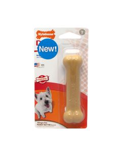 Nylabone Dura Chew Dog Bone Peanut Butter 4.5" Regular