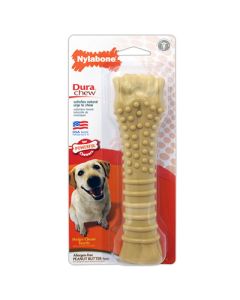 Nylabone Dura Chew Dog Bone Peanut Butter 8" Souper