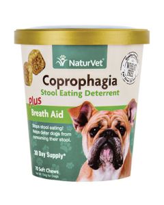 NaturVet Coprophagia Stool Eating Deterrent Soft Chews 70 ct.