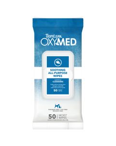 TropiClean OxyMed Soothing All Purpose Wipes 50 ct.
