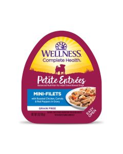 Wellness Petite Entrees Mini-Filets Roasted Chicken,Carrots & Red Peppers in Gravy 3oz