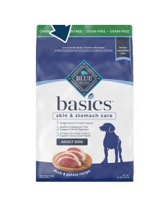 Blue Buffalo BLUE Basics Grain-Free Duck & Potato Dog Food 22 lbs.