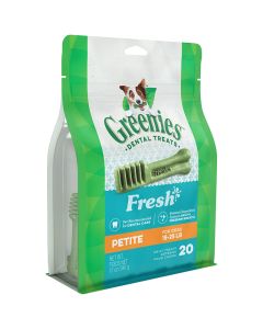 Greenies Fresh Mint 12 oz. Petite 20ct. Dog Treat 15-25 lbs.