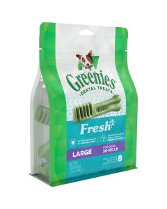 Greenies Fresh Mint 12 oz. Large 8 ct. Dog Treat 50-100 lbs.