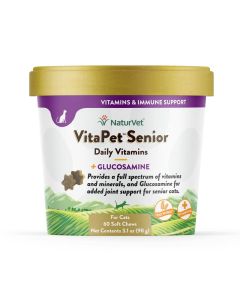 NaturVet VitaPet Senior Daily Vitamins Cat Soft Chews
