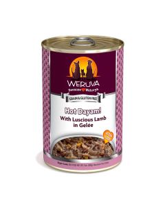 WERUVA! Hot Dayam! with Luscious Lamb in Gel�e Dog Food 14 oz