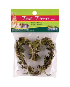 CritterWARE Tea Time Textured Tea Twig Chew Toy Heart
