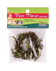 CritterWARE Tea Time Textured Tea Twig Chew Toy Wreath