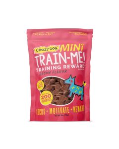 Crazy Dog TRaiN-Me!  Mini Treats for Dogs Bacon 4 oz.