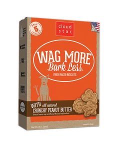 Cloud Star Wag More Bark Less Oven-Baked Biscuits with Crunchy Peanut Butter 16 oz.