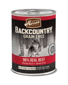 Merrick Backcountry Grain Free 96% Real Beef 12.7oz