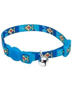 Coastal Li'l Pals Adjustable Breakaway Kitten Collar Fish with Bubbles